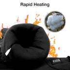 Heated gloves for cold hands with touchscreen fingertips and waterproof wrist strap