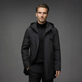 Heavyweight Waterproof Winter Parka for Men with Insulated Fleece Lining