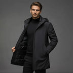 Heavyweight Waterproof Winter Parka for Men with Insulated Fleece Lining