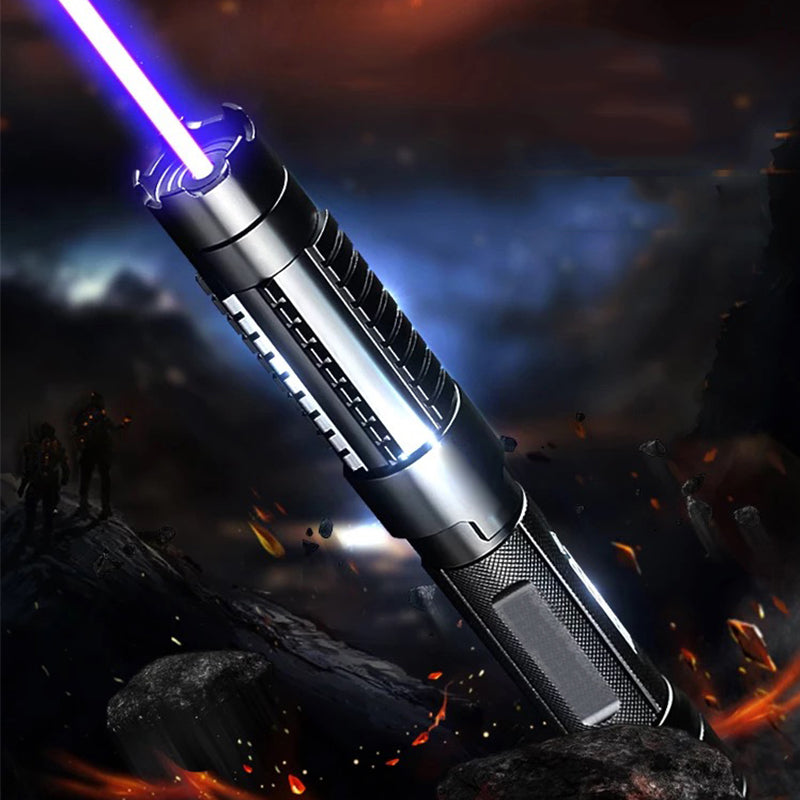 High Power Laser Pointer, Rechargeable Handheld Laser with Adjustable Beam, Waterproof Laser Pointer for Signalling