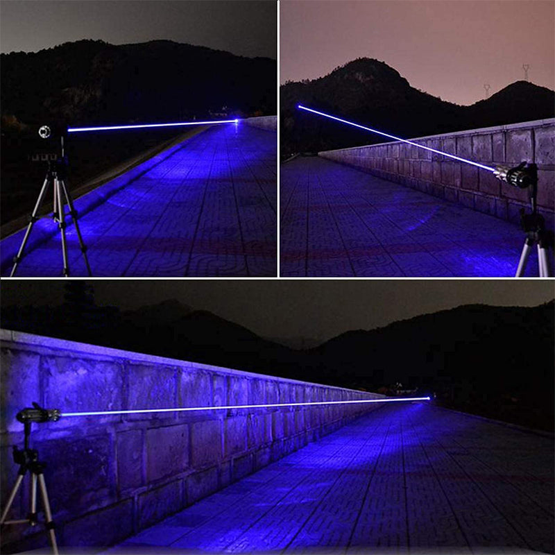 High Power Laser Pointer, Rechargeable Handheld Laser with Adjustable Beam, Waterproof Laser Pointer for Signalling