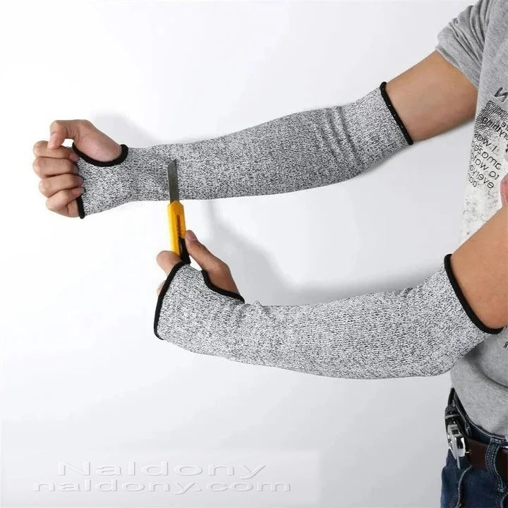 Industrial Cut Resistant Arm Sleeves with Breathable Heat Resistant Material