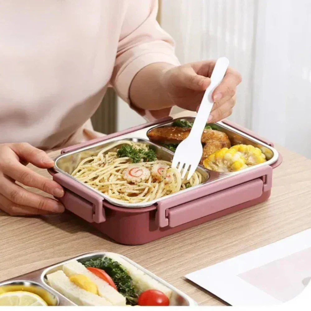 Insulated Stainless Steel Lunch Box Food Container – 500 ml to 1 Litre Capacity