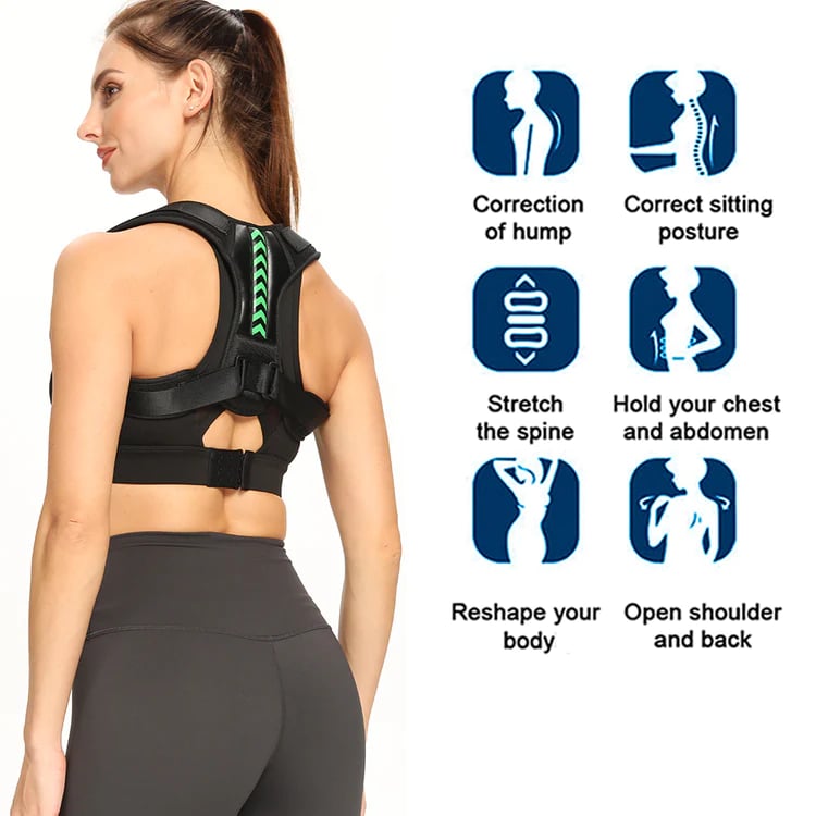 Invisible Back Posture Orthosis – Wear Under Clothing, S to XL Sizes