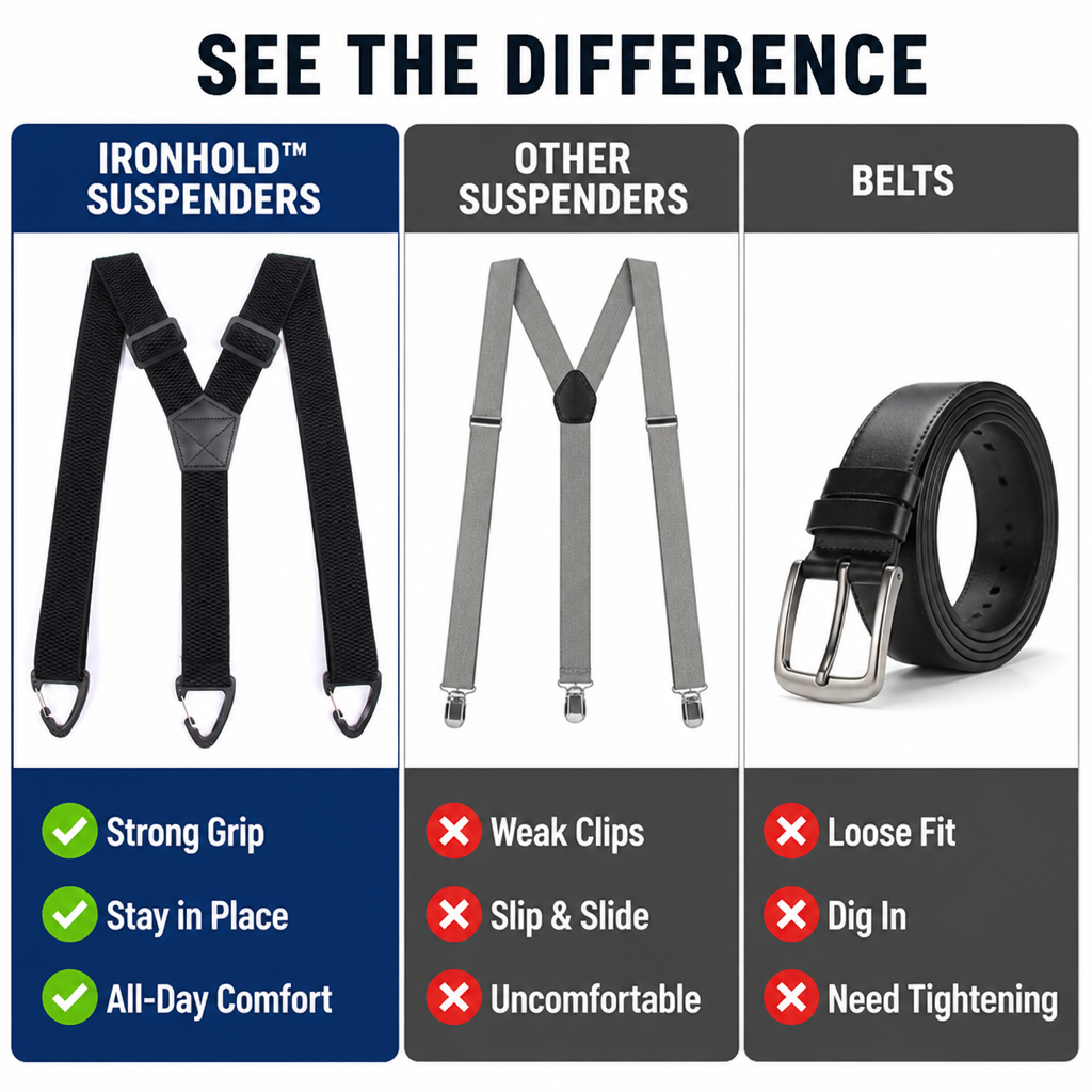 IronHold Suspenders — Rock-Solid Support That Never Lets You Down