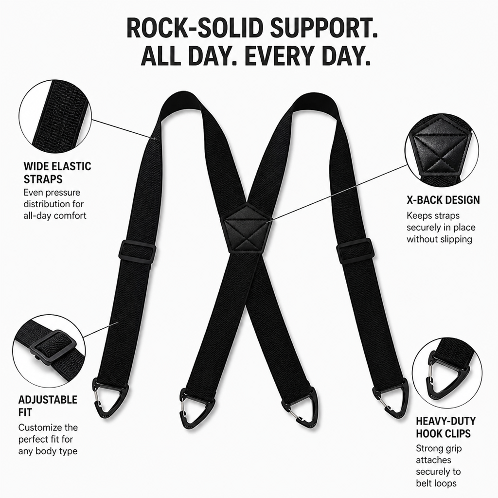 IronHold Suspenders — Rock-Solid Support That Never Lets You Down