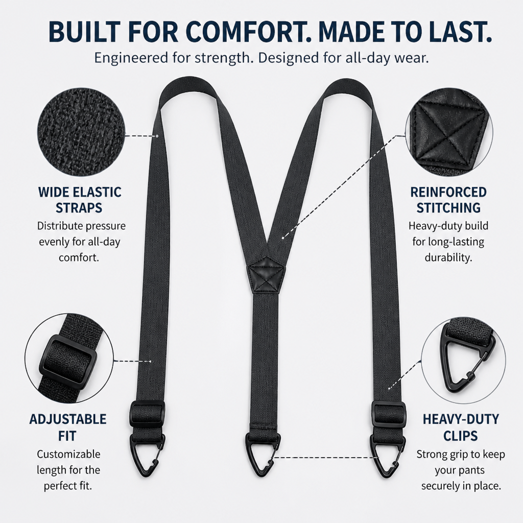 IronHold Suspenders — Rock-Solid Support That Never Lets You Down