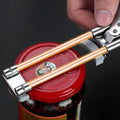 Jar Opener with Adjustable Sliding Gear and Steel Teeth, 2.5–10 cm Lids