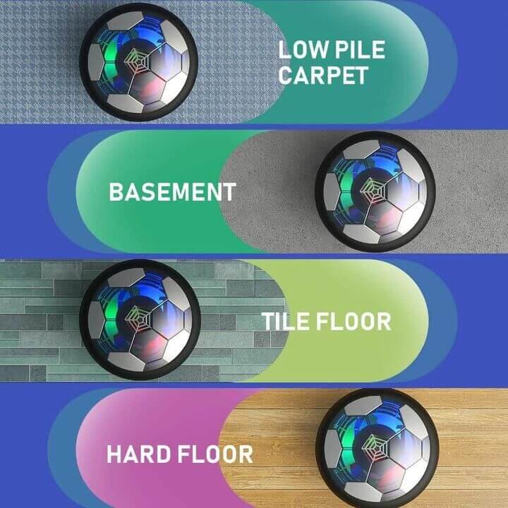 Kids Indoor Air Hover Soccer Ball Game Set