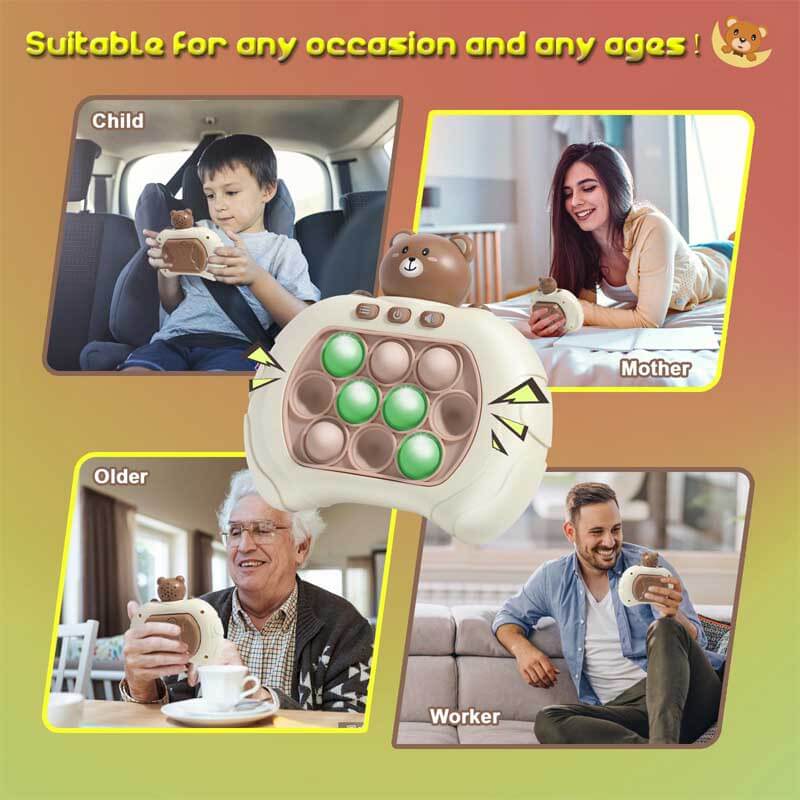 Kids' Speedy Push Pop Fidget Game Console