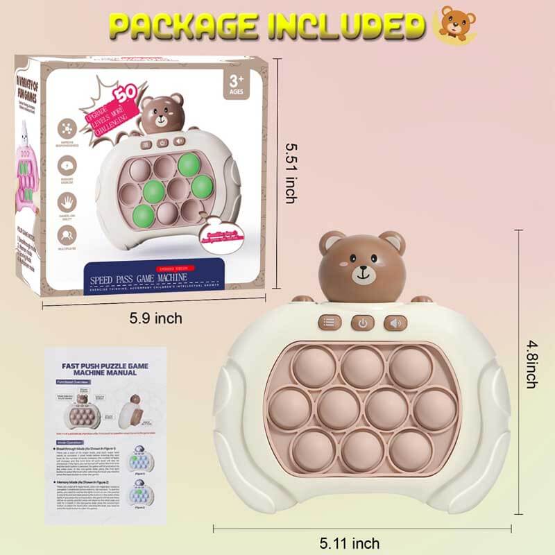 Kids' Speedy Push Pop Fidget Game Console