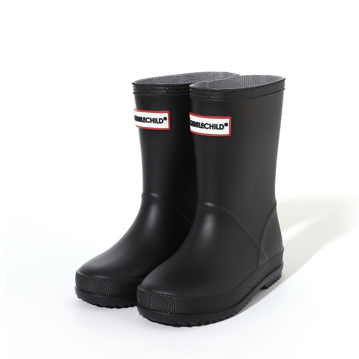 Kids Waterproof Rain Boots, Slip-Resistant PVC, Solid Colours