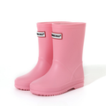 Kids Waterproof Rain Boots, Slip-Resistant PVC, Solid Colours