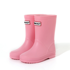 Kids Waterproof Rain Boots, Slip-Resistant PVC, Solid Colours