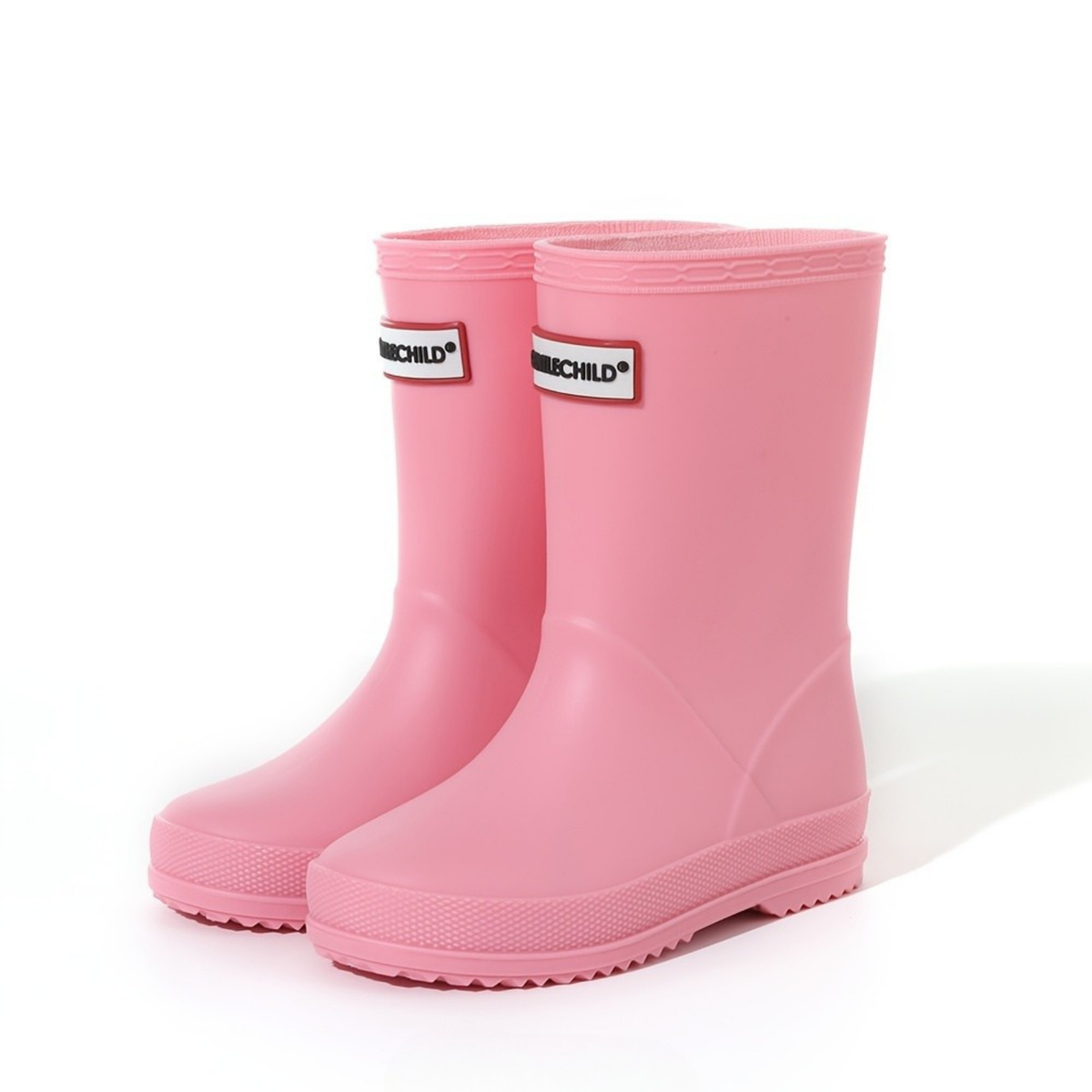 Kids Waterproof Rain Boots, Slip-Resistant PVC, Solid Colours