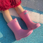 Kids Waterproof Rain Boots, Slip-Resistant PVC, Solid Colours