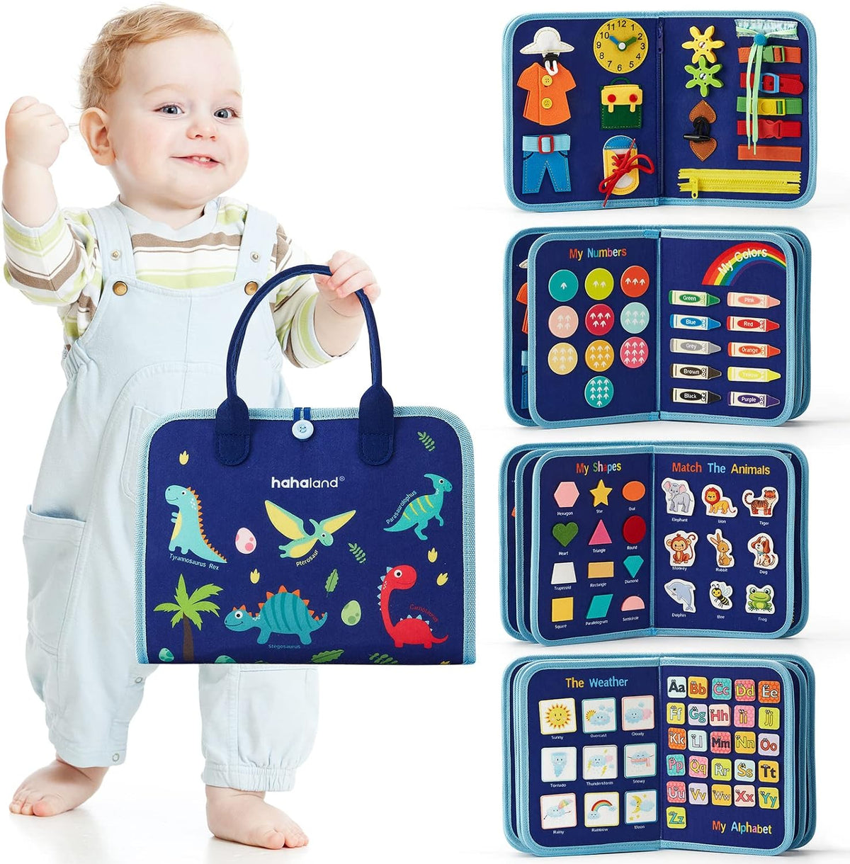Kletshuts BusyBoard: Sensory Fine Motor Skills Montessori Educational Activity Board