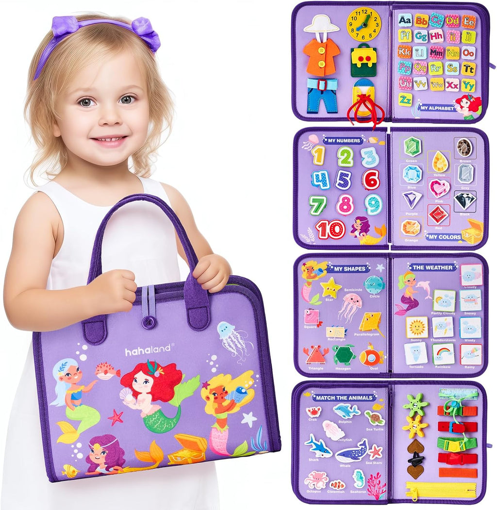Kletshuts BusyBoard: Sensory Fine Motor Skills Montessori Educational Activity Board