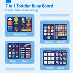 Kletshuts BusyBoard: Sensory Fine Motor Skills Montessori Educational Activity Board