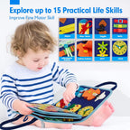 Kletshuts BusyBoard: Sensory Fine Motor Skills Montessori Educational Activity Board
