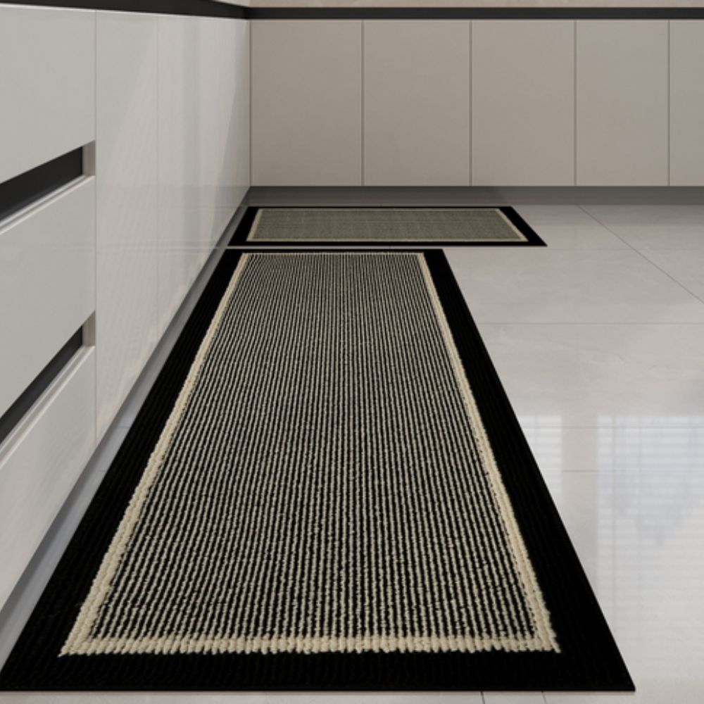 Knitted Two-Tone Kitchen Mat