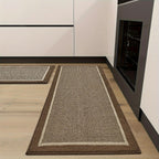 Knitted Two-Tone Kitchen Mat