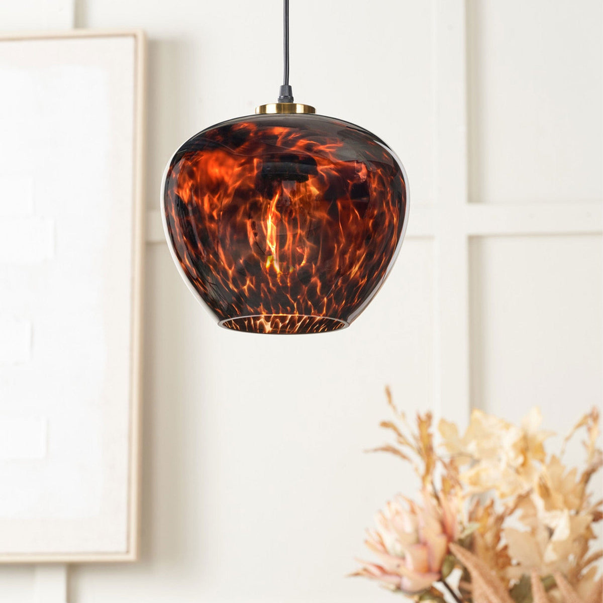 Lamya Tortoiseshell Pendant Ceiling Light