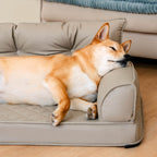 Large Dog Orthopaedic Faux Leather Foldable Pet Bed for Comfort