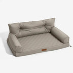 Large Dog Orthopaedic Faux Leather Foldable Pet Bed for Comfort