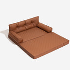 Large Dog Orthopaedic Faux Leather Foldable Pet Bed for Comfort