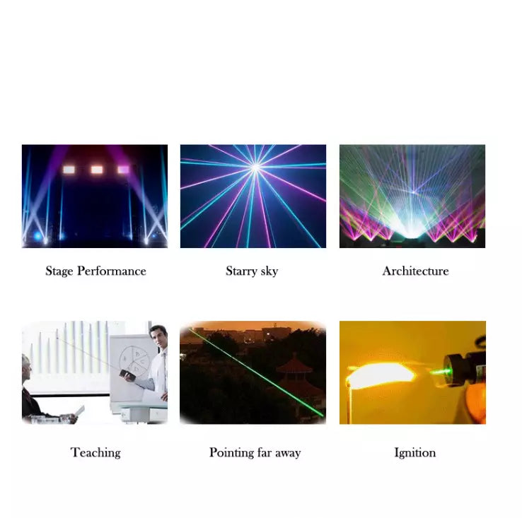 Laser Pointer Rechargeable Red Multipurpose Torch Set