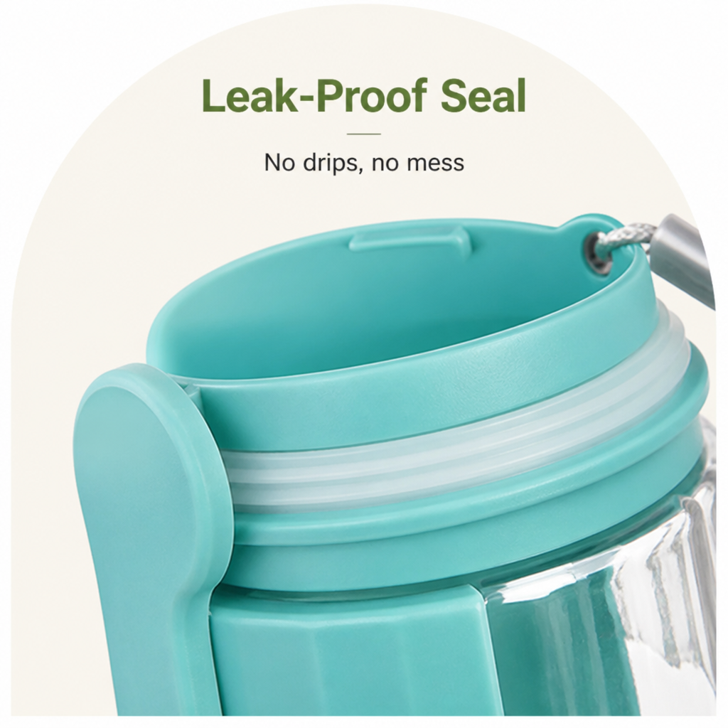 Leak-proof & foldable pet water bottle (550 ml)