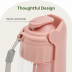 Leak-proof & foldable pet water bottle (550 ml)