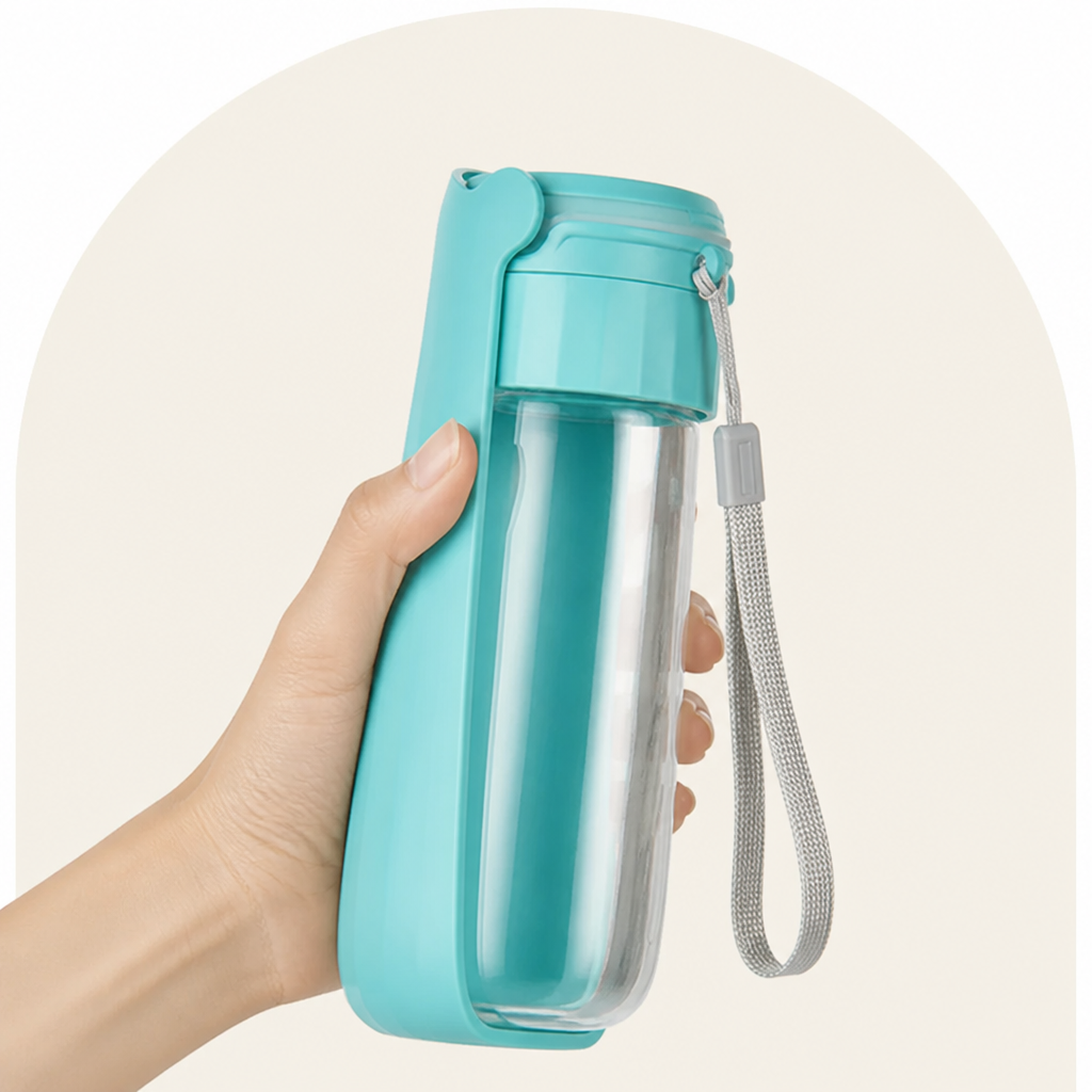 Leak-proof & foldable pet water bottle (550 ml)