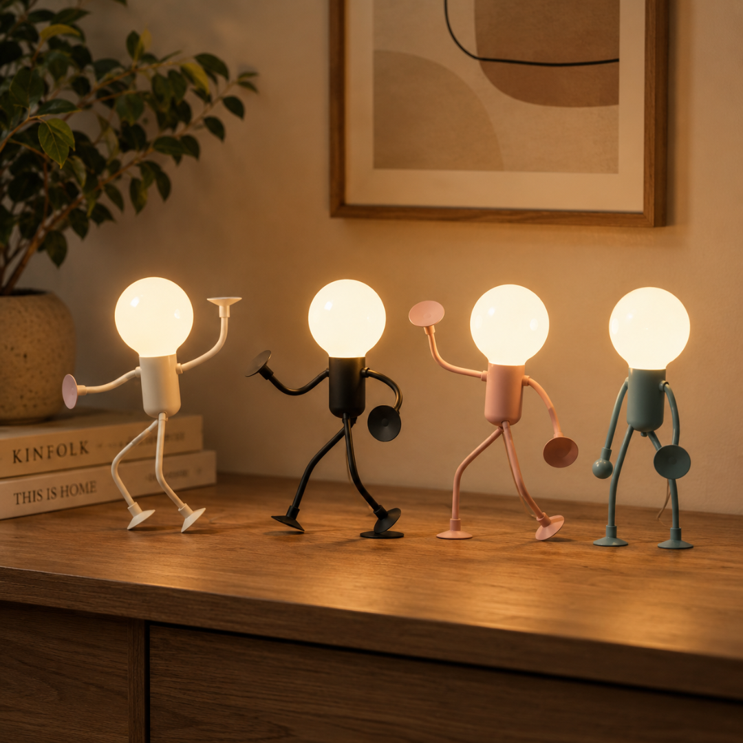LED Figure Lamp with Suction Cups