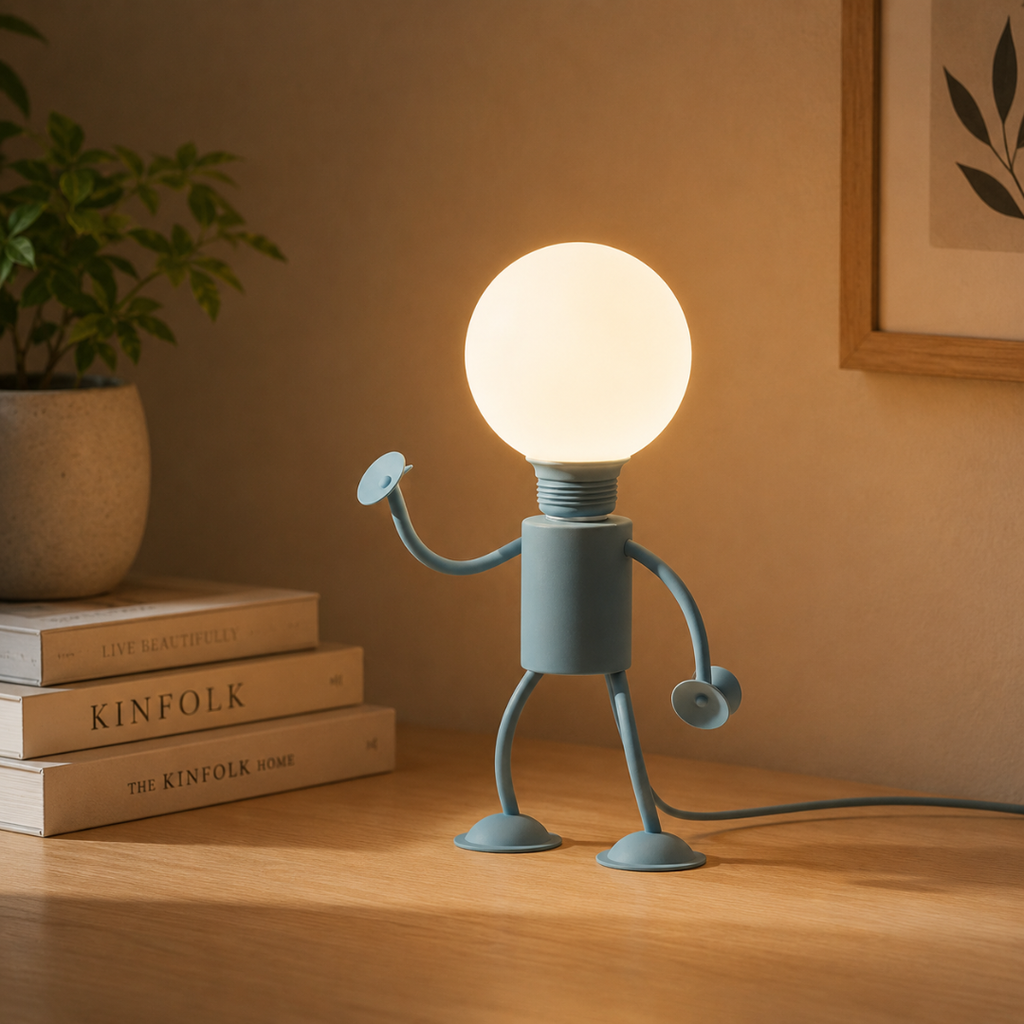 LED Figure Lamp with Suction Cups