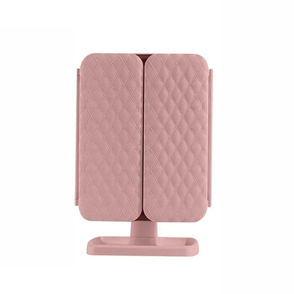 LED Tri-Fold Vanity Mirror with 3 Colour Light Modes