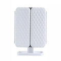 LED Tri-Fold Vanity Mirror with 3 Colour Light Modes