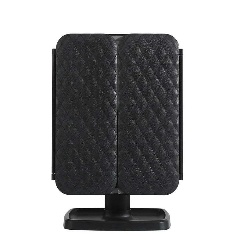 LED Tri-Fold Vanity Mirror with 3 Colour Light Modes