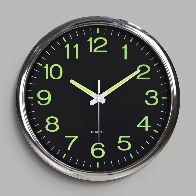 LightSilence Silent Classroom Wall Clock with LED Lighting 30 cm