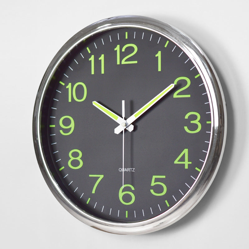 LightSilence Silent Classroom Wall Clock with LED Lighting 30 cm