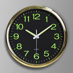 LightSilence Silent Classroom Wall Clock with LED Lighting 30 cm