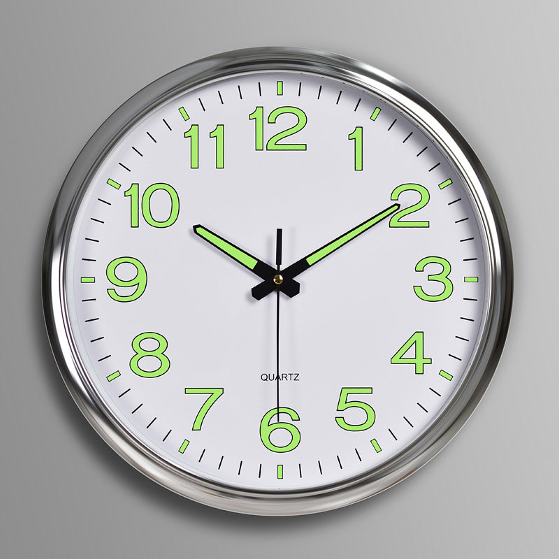 LightSilence Silent Classroom Wall Clock with LED Lighting 30 cm