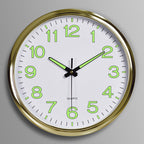 LightSilence Silent Classroom Wall Clock with LED Lighting 30 cm