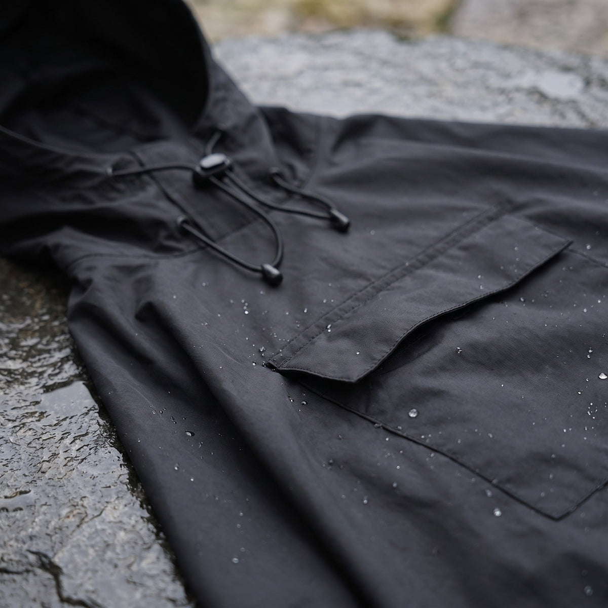Lightweight Rain Poncho Windproof Quick Dry Hooded Outdoor Cape