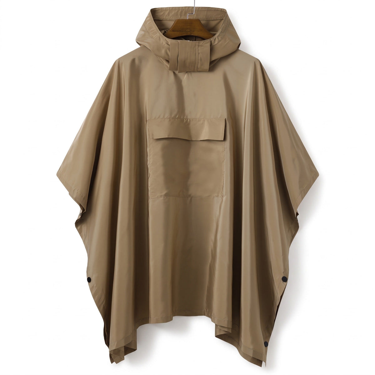 Lightweight Rain Poncho Windproof Quick Dry Hooded Outdoor Cape