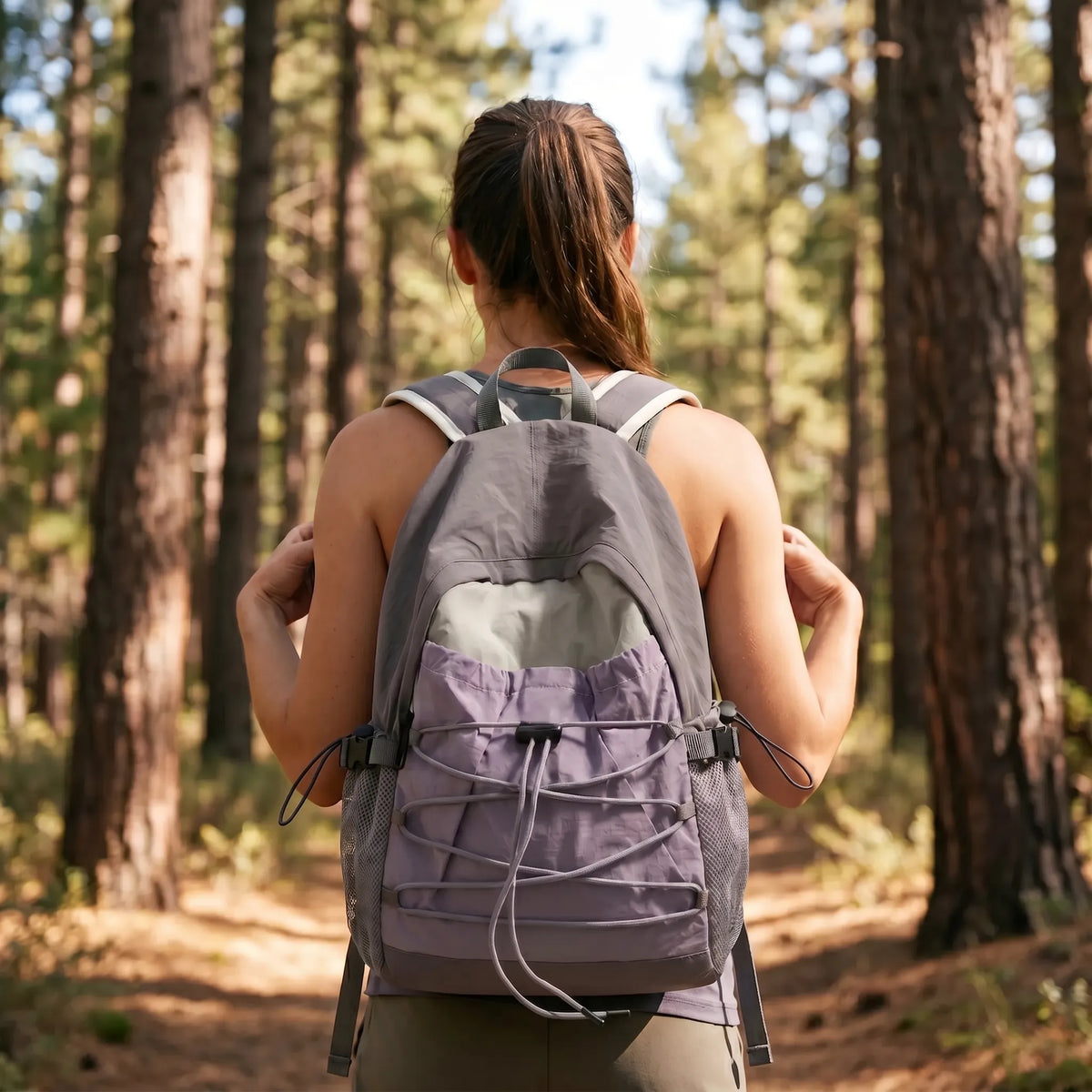 Lightweight Rucksack Backpack, 35 Litre Capacity, Bungee Cord & Mesh Pockets