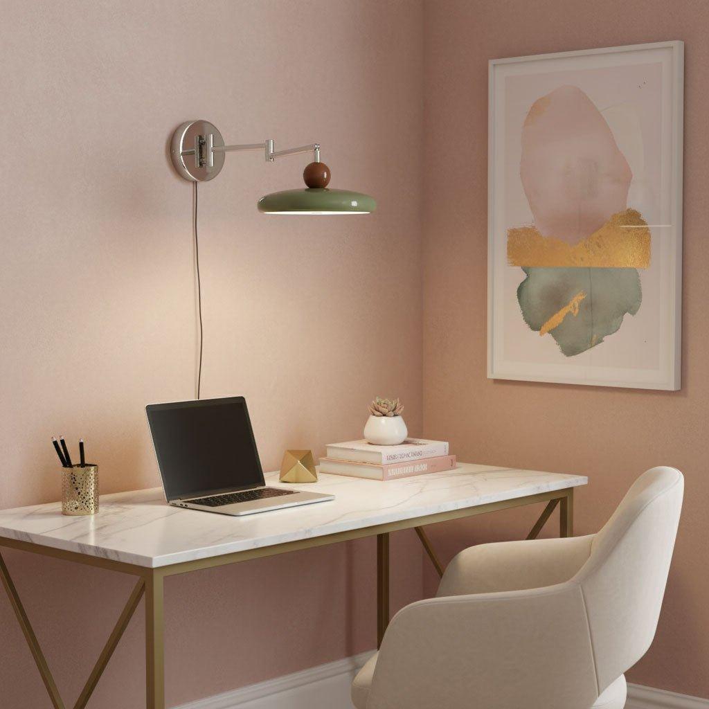 Lola Round Disk Wall Light With Integrated LED For Indoor Use