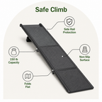 Long Folding Dog Ramp With Side Rails (Supports 68 kg)