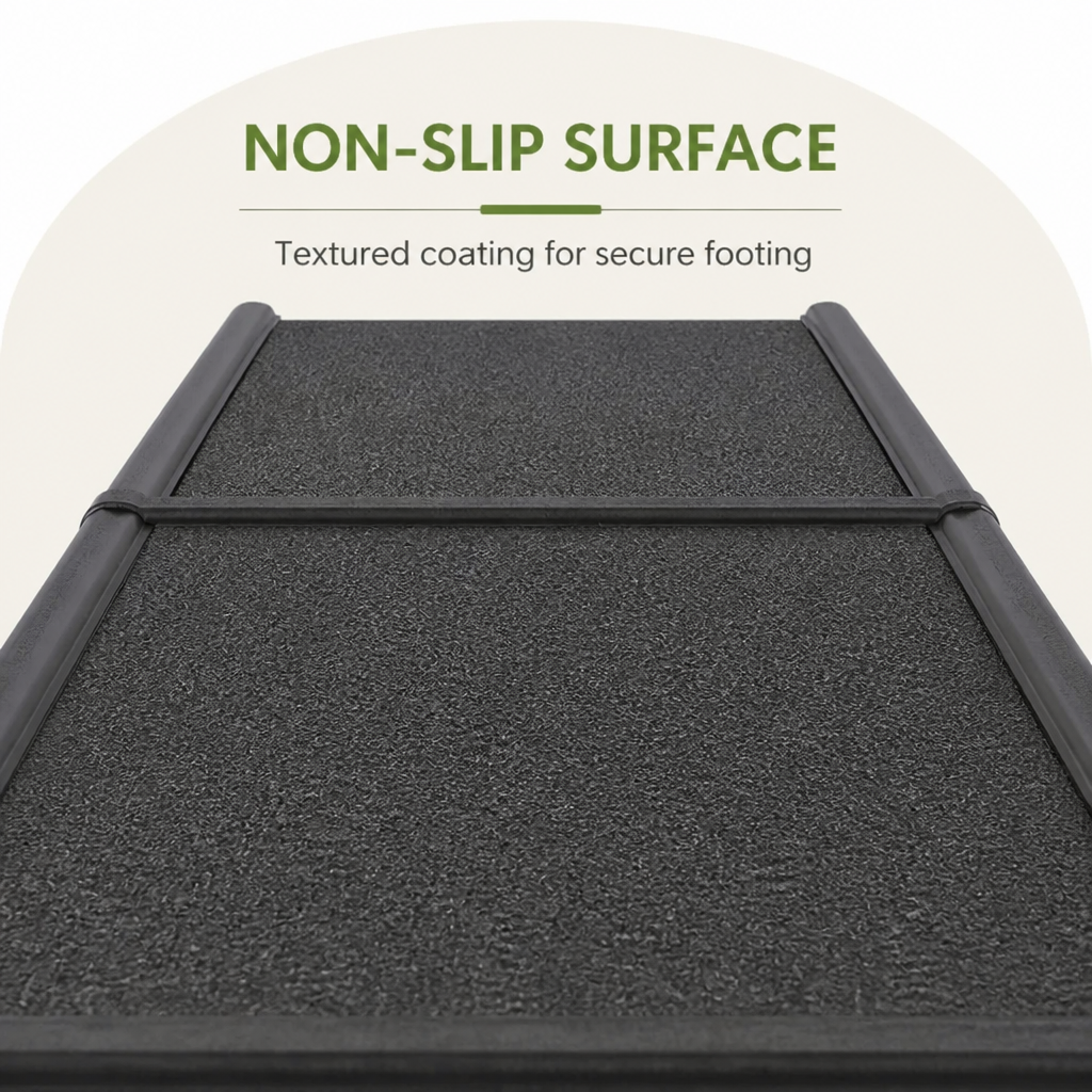 Long Folding Dog Ramp With Side Rails (Supports 68 kg)